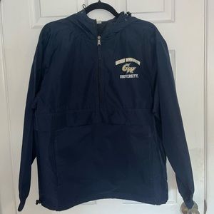 Navy Blue George Washington University Windbreaker